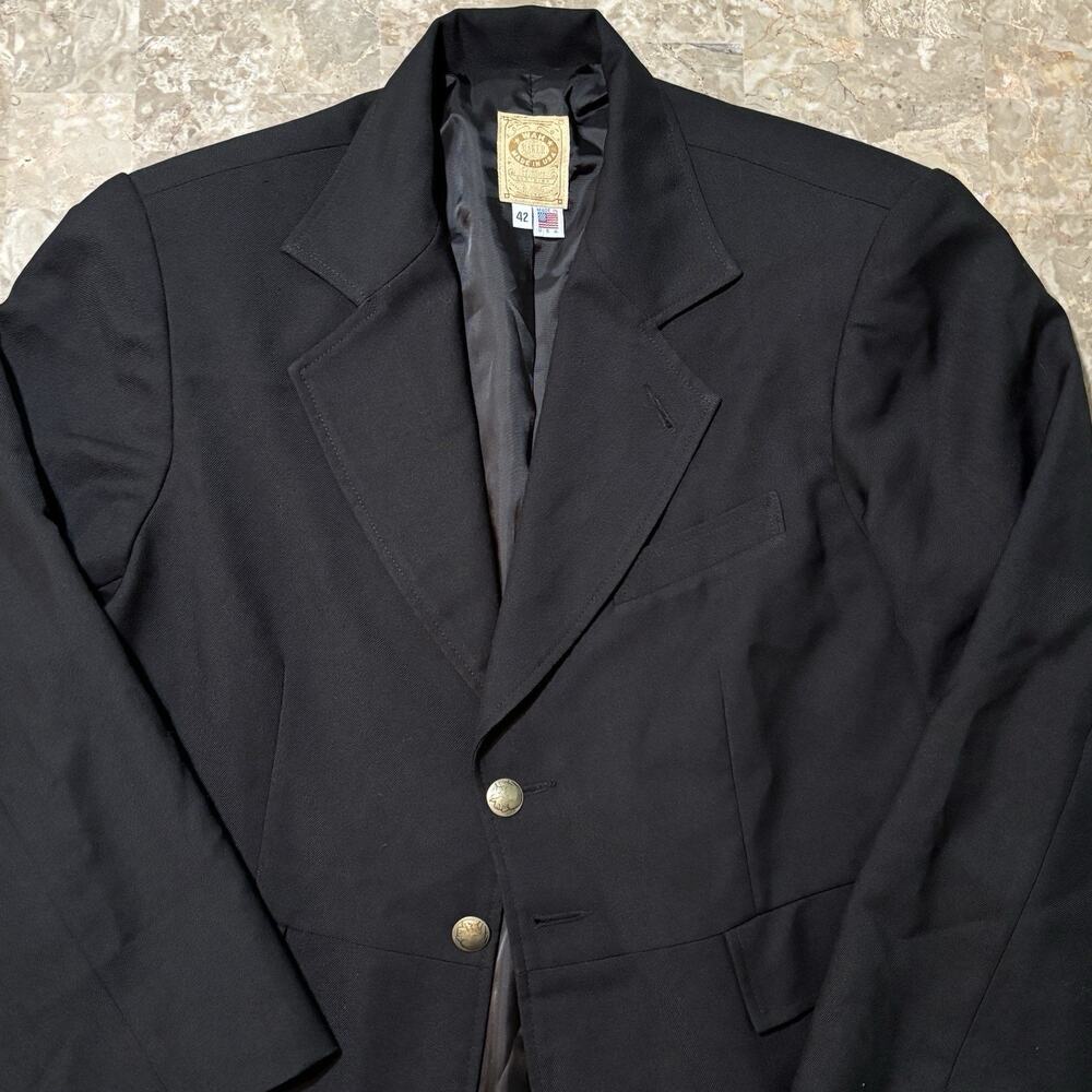Vintage Wah Maker Frontier Frock Coat Mens Size 42 Wool Blend Western USA
